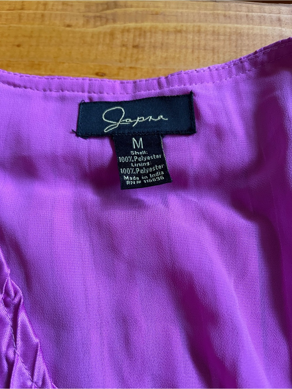 Women's Purple Sleeveless Lined Top - Medium